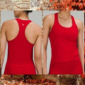 Lululemon Swiftly Tech Racerback‎ Tank Top 2.0 Race Length dark Red size 14 NWT